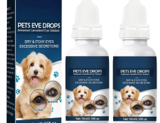 犬猫白内障眼药水，宠物眼药水，有效治疗犬猫眼部感染，改善视力清晰度，缓解红眼和过敏症状（2瓶 x 10毫升）