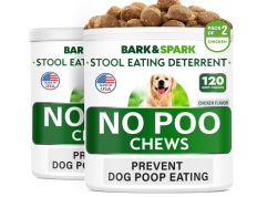 Bark&Spark 无便便宠物零食 - 防止狗吃便便 - 消化道健康与口气清新 - 原产地美国 -（240颗 - 鸡味）